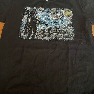 Black Graphic Men's Shirt